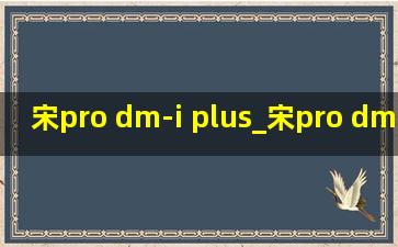 宋pro dm-i plus_宋pro dm-i plus dmi